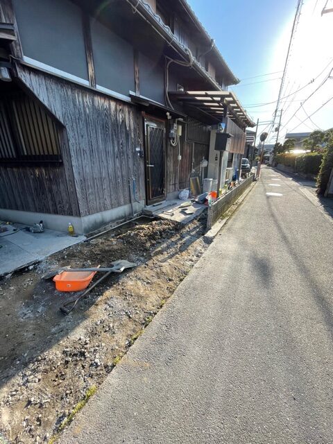 ブロック塀・駐車場解体後